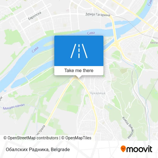 Обалских Радника map