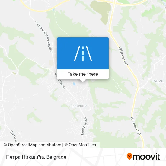 Петра Никшића map