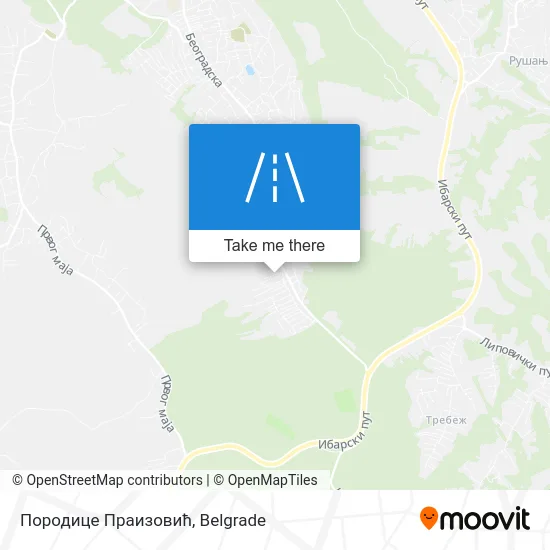 Породице Праизовић map