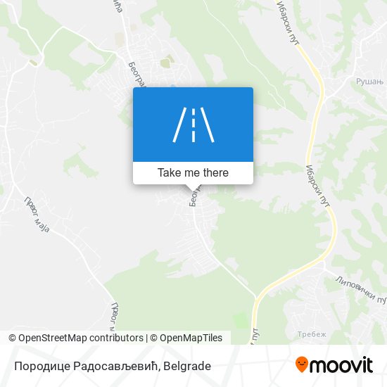 Породице Радосављевић map