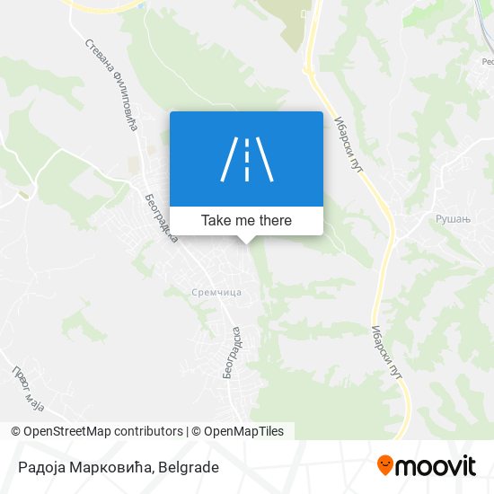 Радоја Марковића map