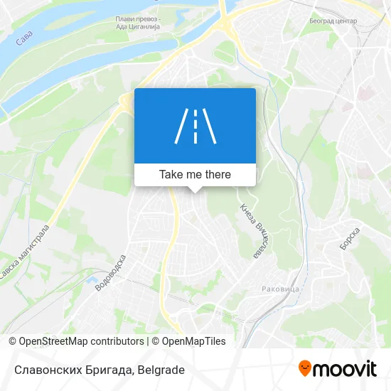 Славонских Бригада map