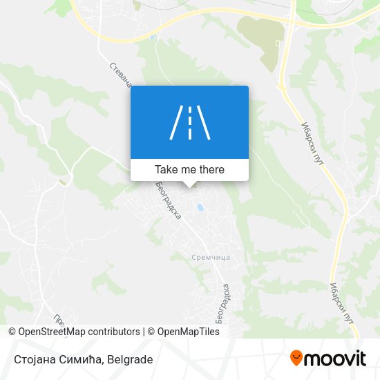 Стојана Симића map