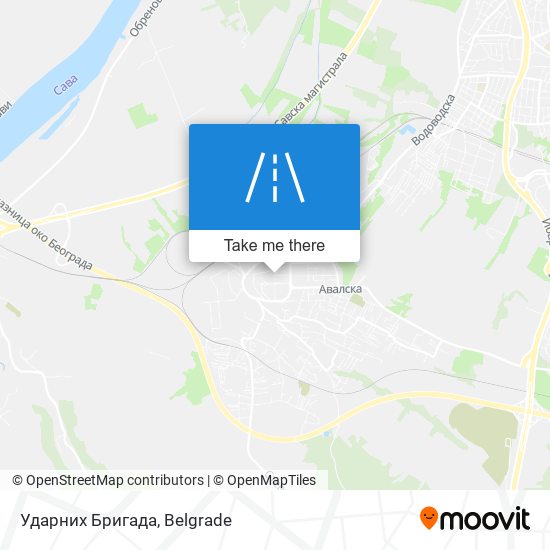 Ударних Бригада map