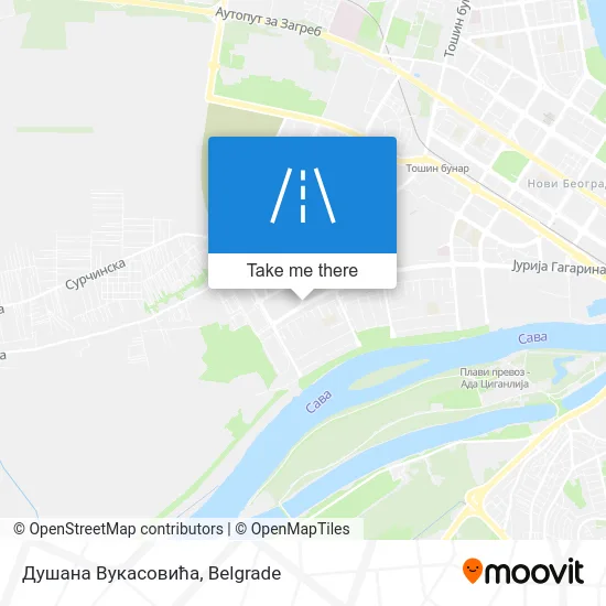 Душана Вукасовића map