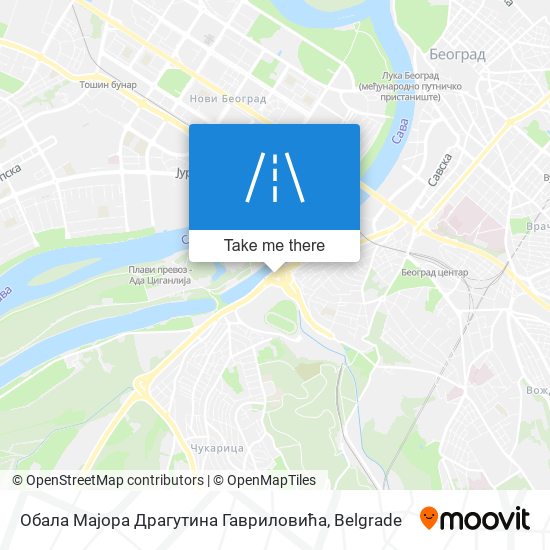 Обала Мајора Драгутина Гавриловића map