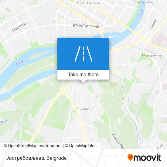 Јастребовљева map