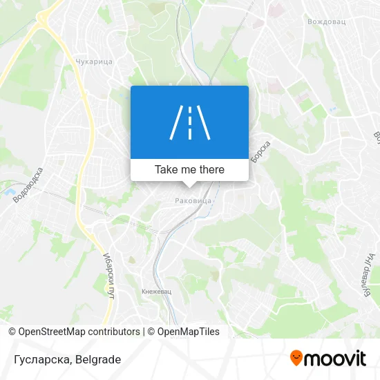 Гусларска map