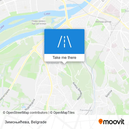 Зимоњићева map
