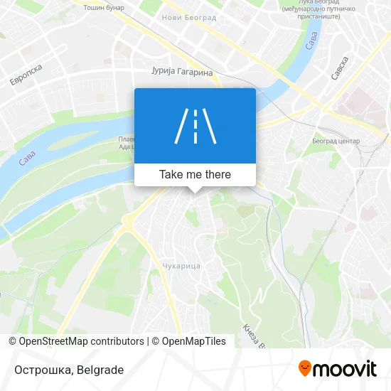 Острошка map