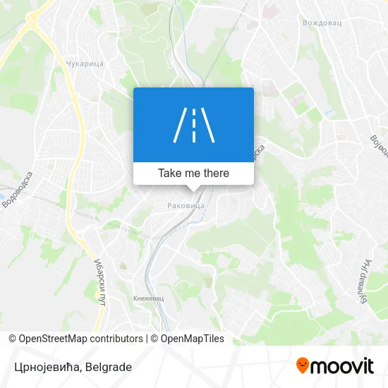 Црнојевића map