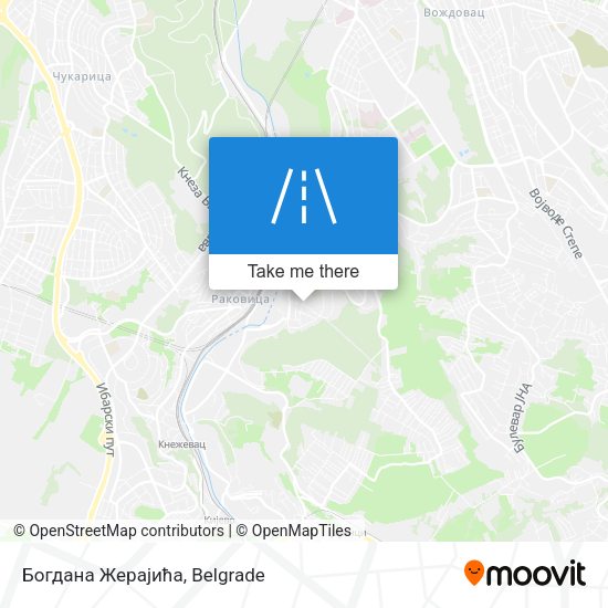 Богдана Жерајића map