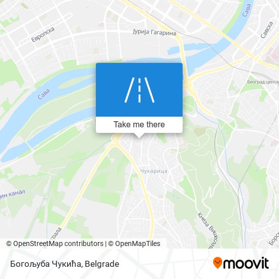 Богољуба Чукића map