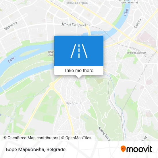 Боре Марковића map