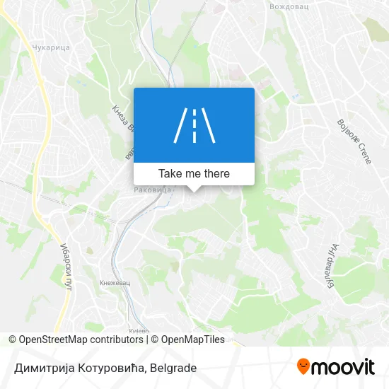 Димитрија Котуровића map