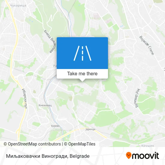 Миљаковачки Виногради map