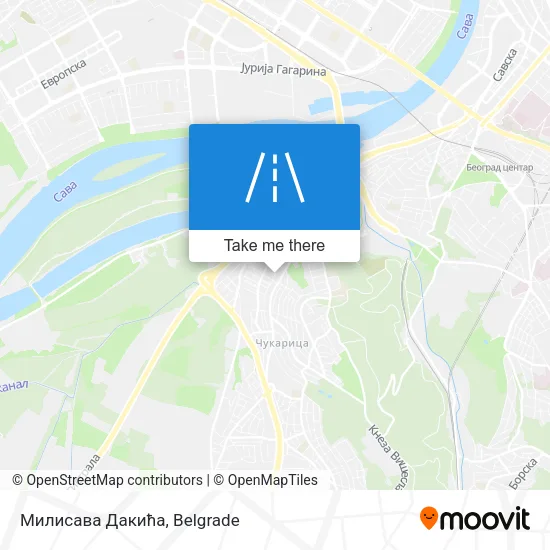 Милисава Дакића map