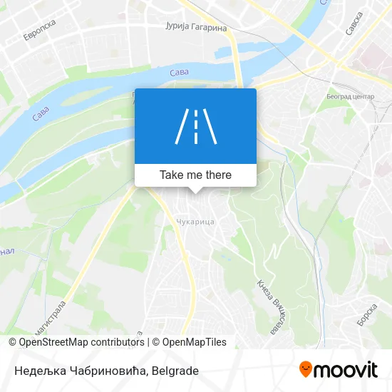 Недељка Чабриновића map