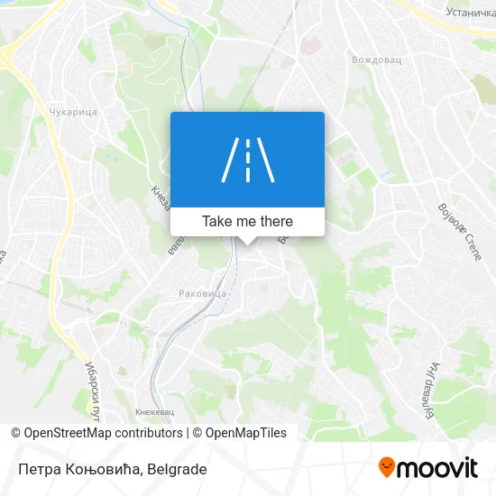 Петра Коњовића map
