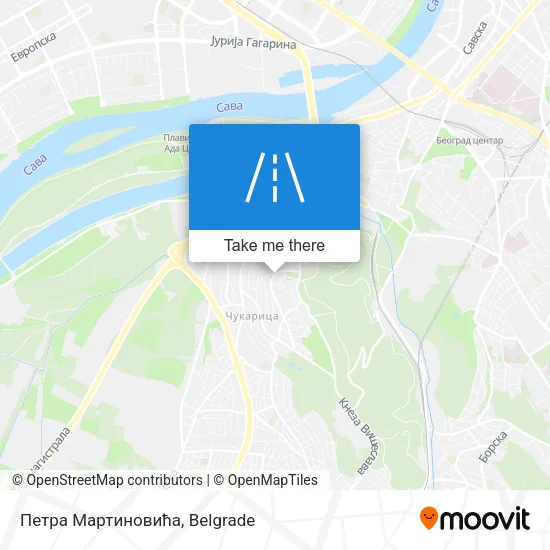 Петра Мартиновића map