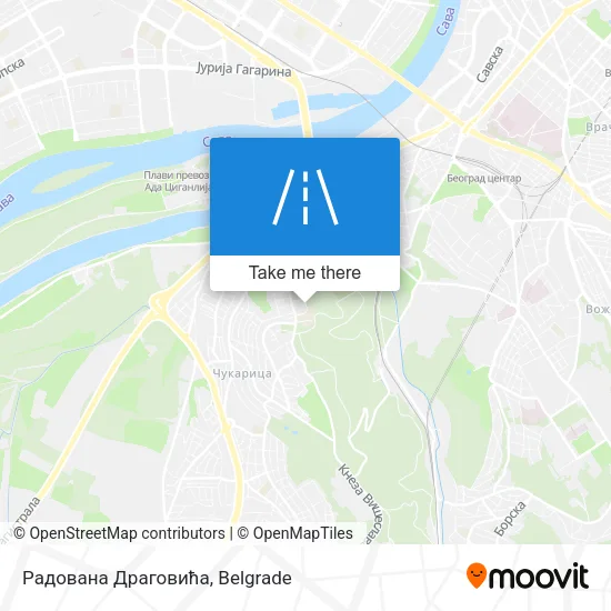 Радована Драговића map