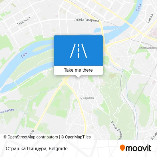 Страшка Пинџура map