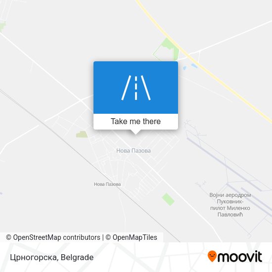 Црногорска map