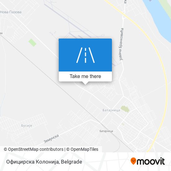 Официрска Колонија map