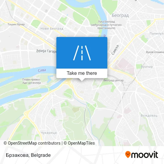 Брзакова map