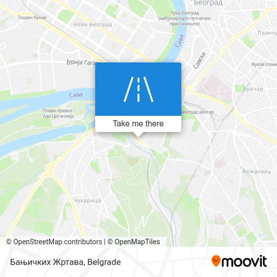 Бањичких Жртава map