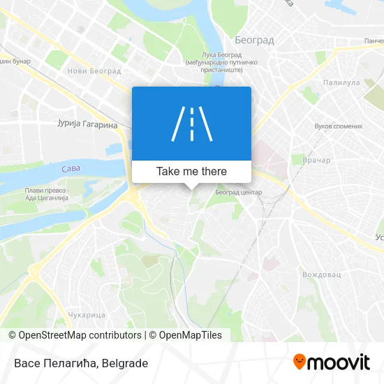 Васе Пелагића map