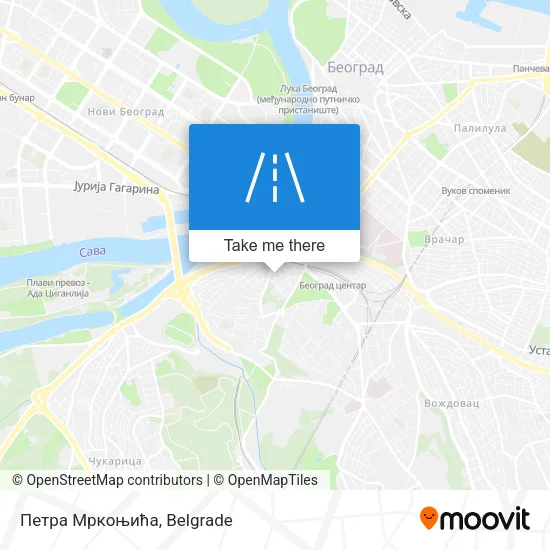 Петра Мркоњића map