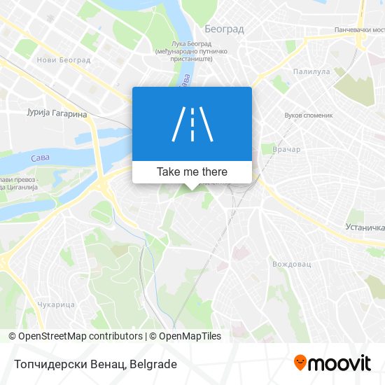 Топчидерски Венац map