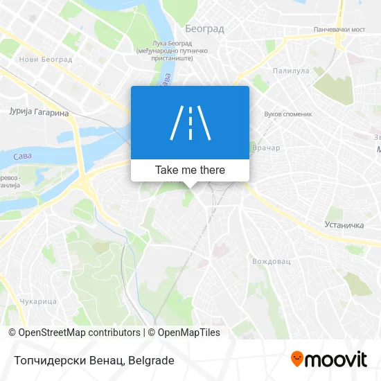 Топчидерски Венац map