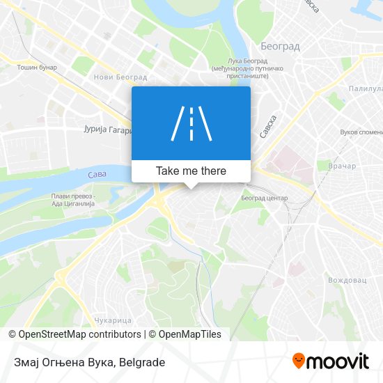 Змај Огњена Вука map