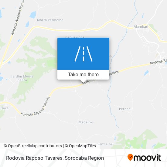 Rodovia Raposo Tavares map