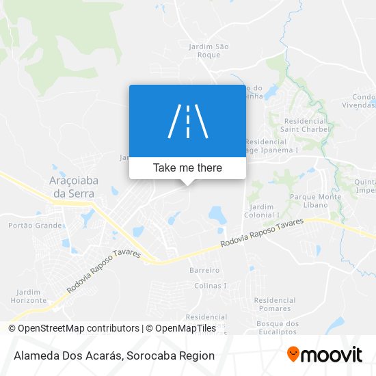 Alameda Dos Acarás map