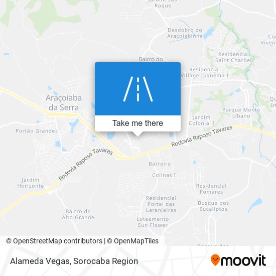 Alameda Vegas map