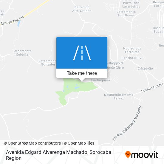 Mapa Avenida Edgard Alvarenga Machado