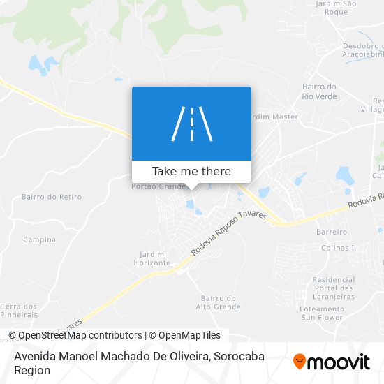 Avenida Manoel Machado De Oliveira map