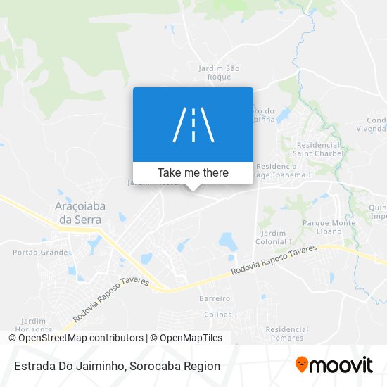 Estrada Do Jaiminho map