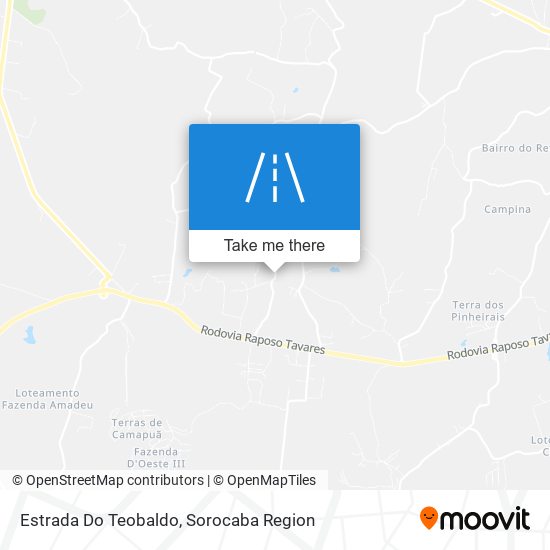 Estrada Do Teobaldo map