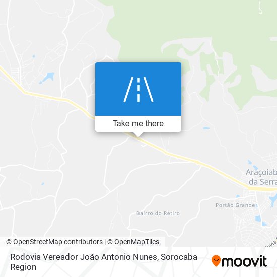 Rodovia Vereador João Antonio Nunes map