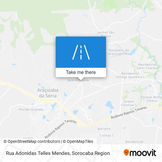 Mapa Rua Adonidas Telles Mendes