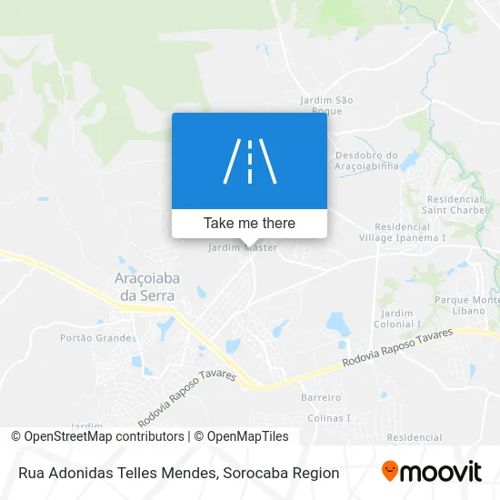 Rua Adonidas Telles Mendes map