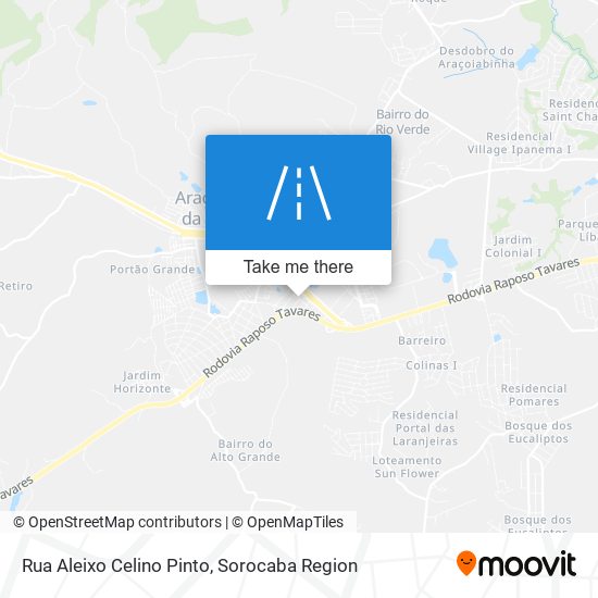 Mapa Rua Aleixo Celino Pinto