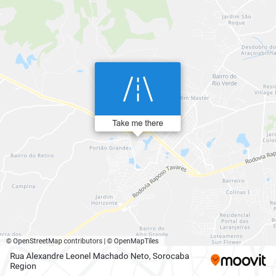 Rua Alexandre Leonel Machado Neto map