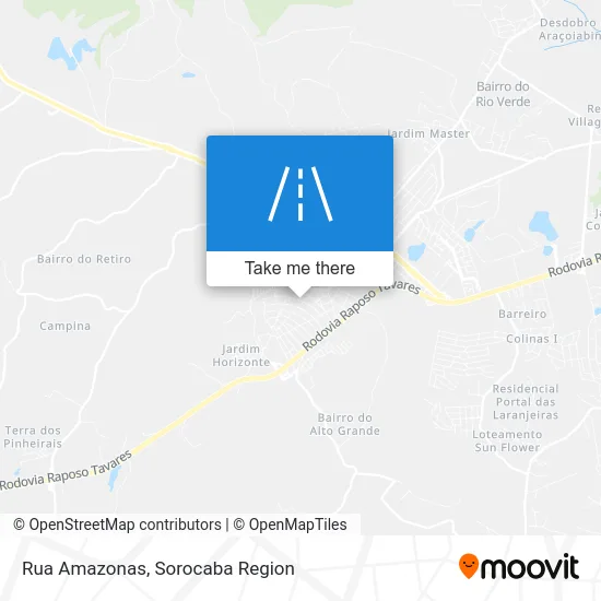 Rua Amazonas map