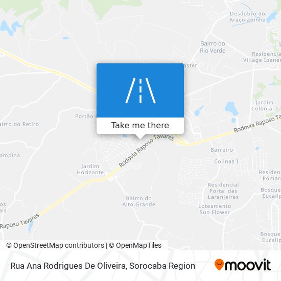 Mapa Rua Ana Rodrigues De Oliveira