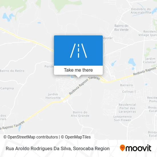 Rua Aroldo Rodrigues Da Silva map